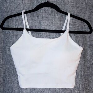 Women's White Spaghetti Strap Top